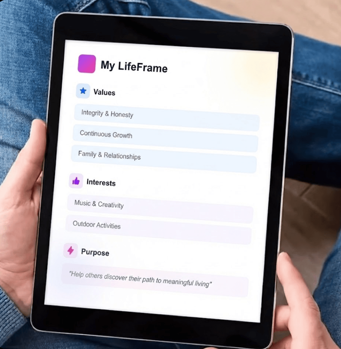 LifeAligner Framework Mockup